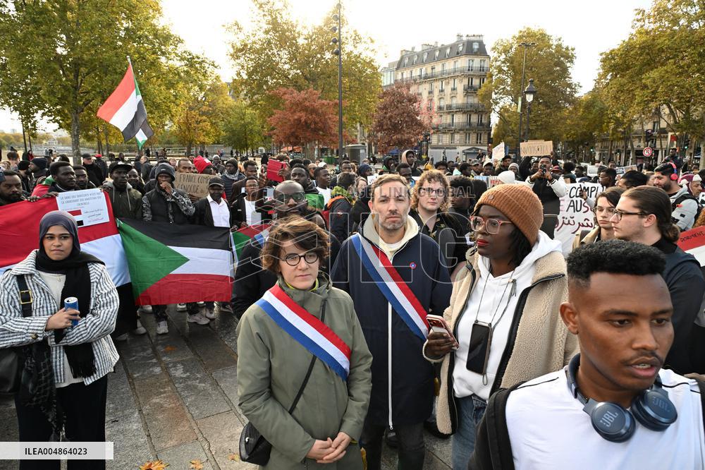 Protest Against Sudan War - Paris