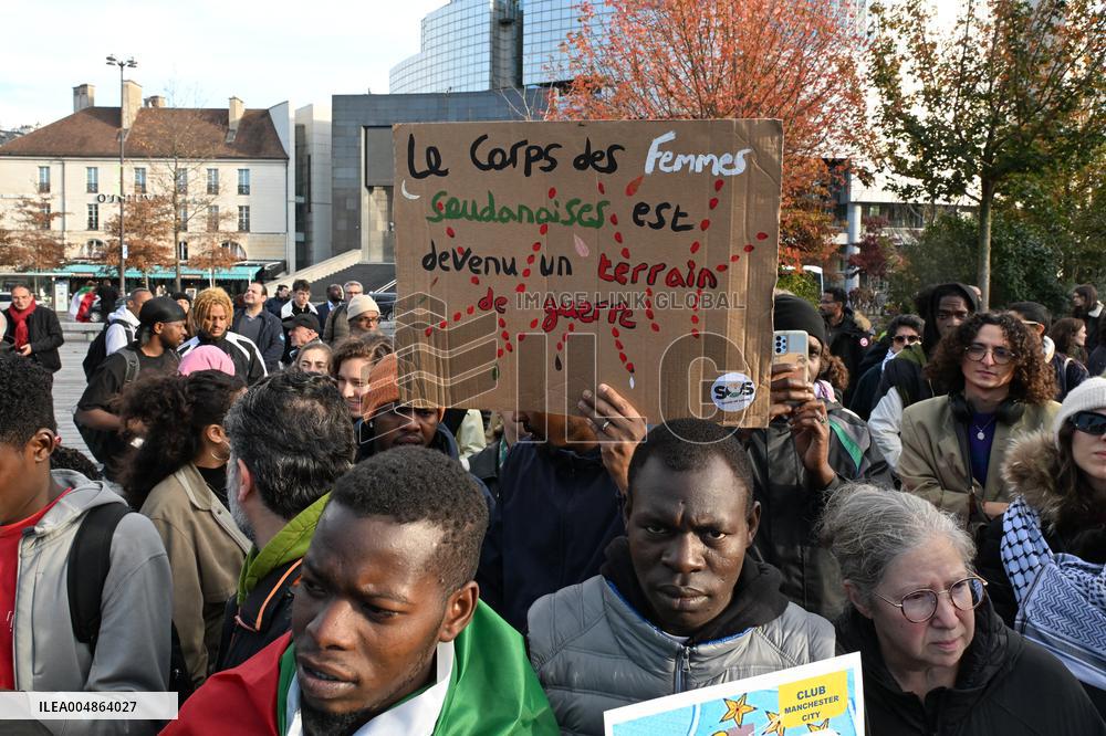 Protest Against Sudan War - Paris
