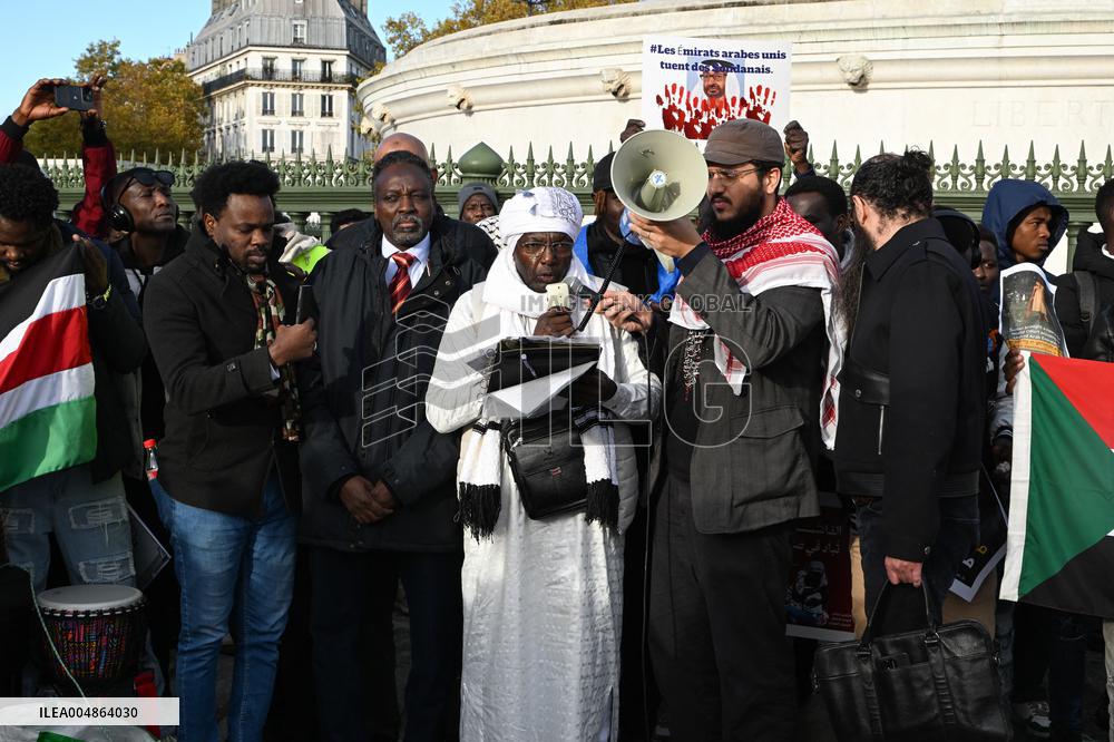 Protest Against Sudan War - Paris