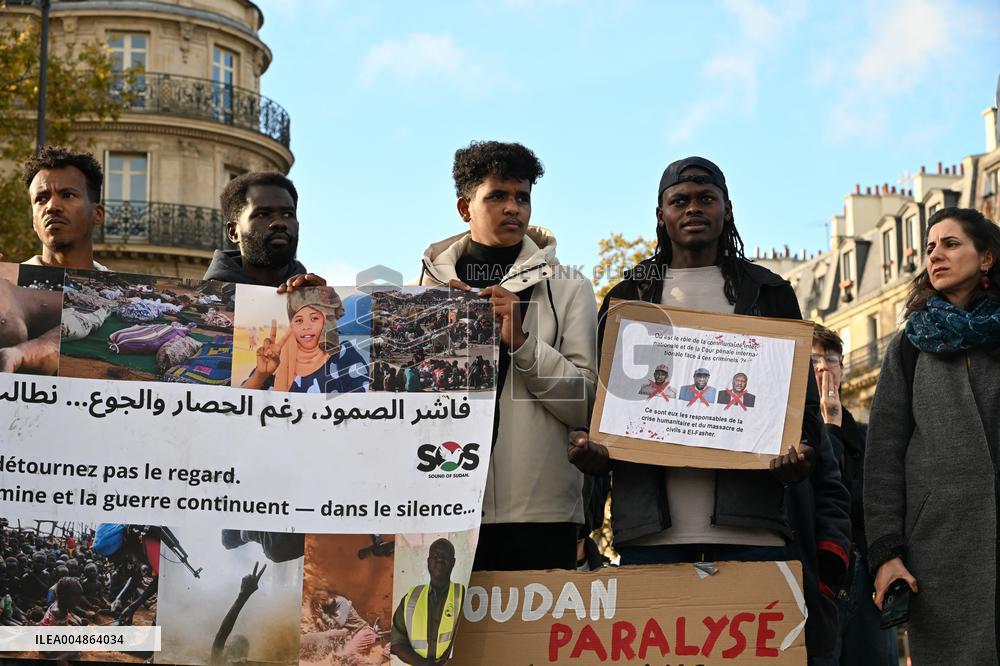 Protest Against Sudan War - Paris