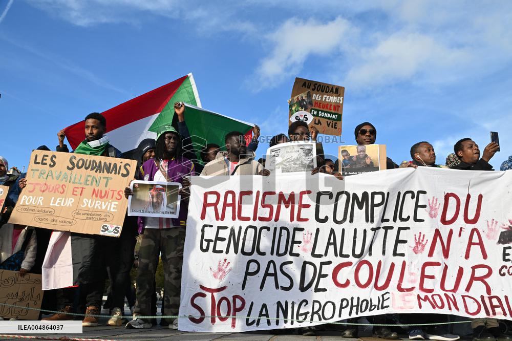 Protest Against Sudan War - Paris