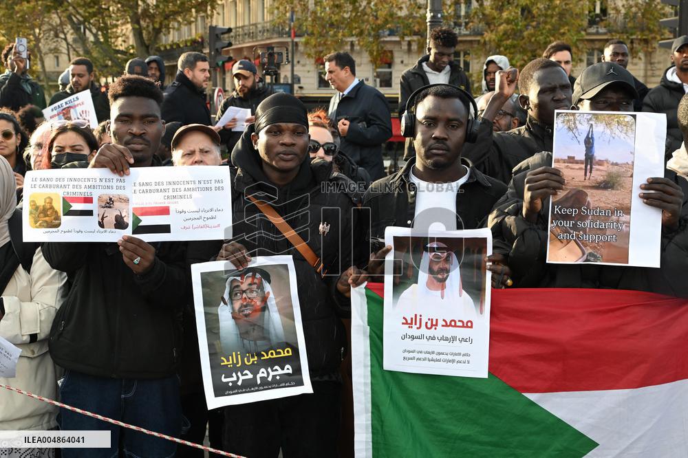 Protest Against Sudan War - Paris