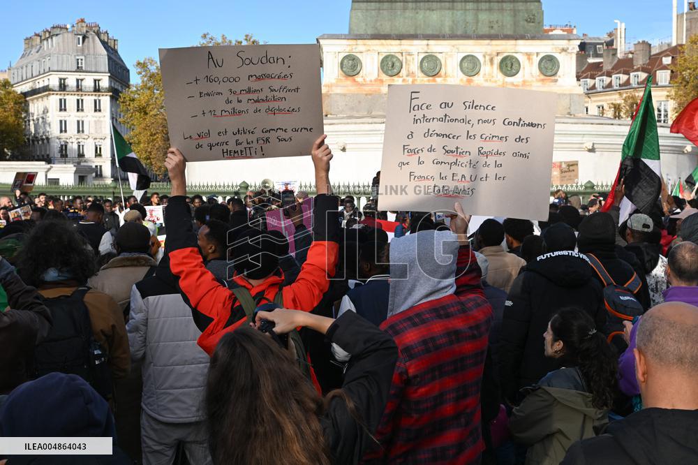 Protest Against Sudan War - Paris