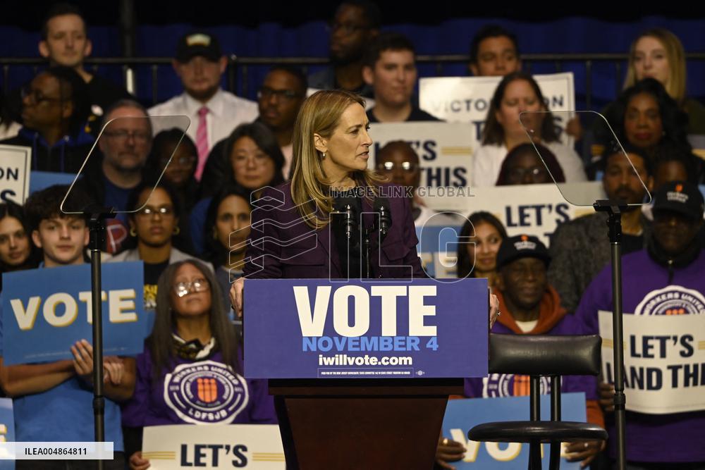 Former US President Barack Obama Attends Mike Sherrill Rally in Newark, NJ