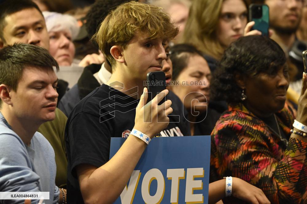 Former US President Barack Obama Attends Mike Sherrill Rally in Newark, NJ