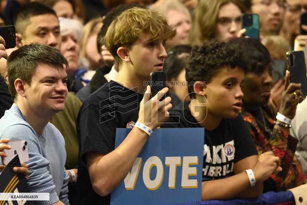 Former US President Barack Obama Attends Mike Sherrill Rally in Newark, NJ