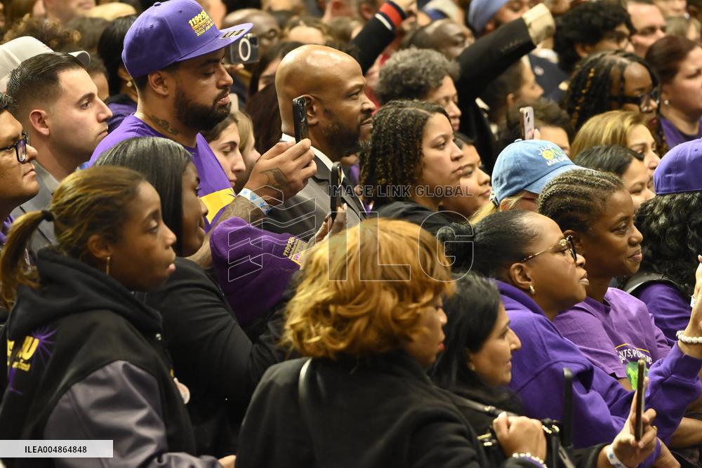 Former US President Barack Obama Attends Mike Sherrill Rally in Newark, NJ