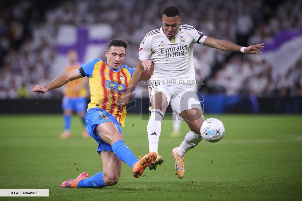Kylian Mbappe At Real Madrid Cf V Valencia CF- Madrid