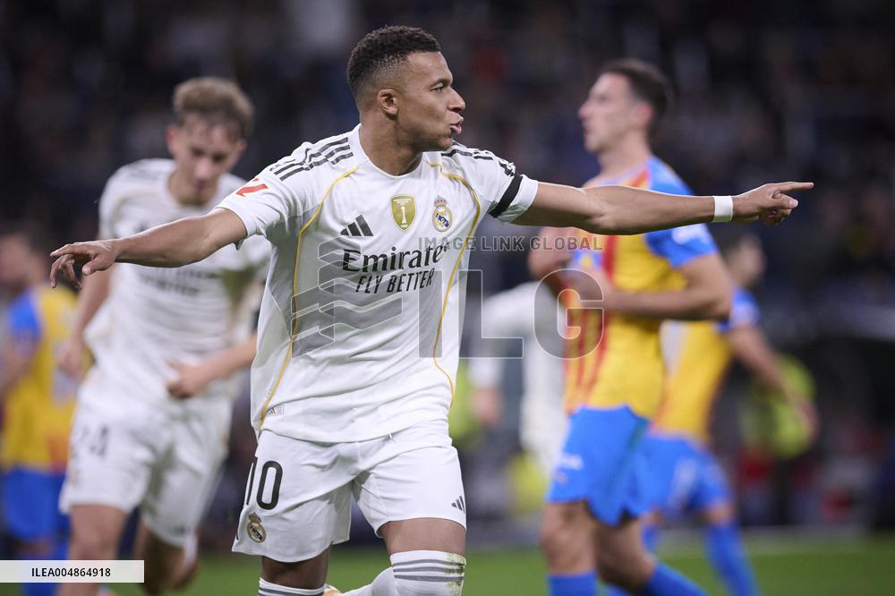 Kylian Mbappe At Real Madrid Cf V Valencia CF- Madrid