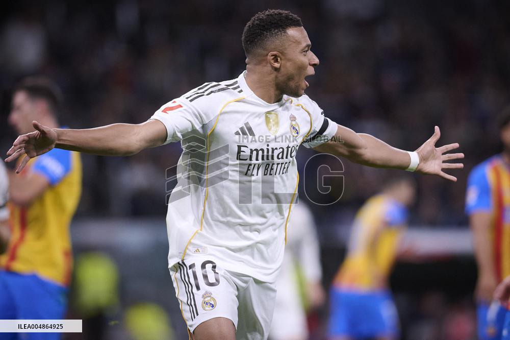 Kylian Mbappe At Real Madrid Cf V Valencia CF- Madrid