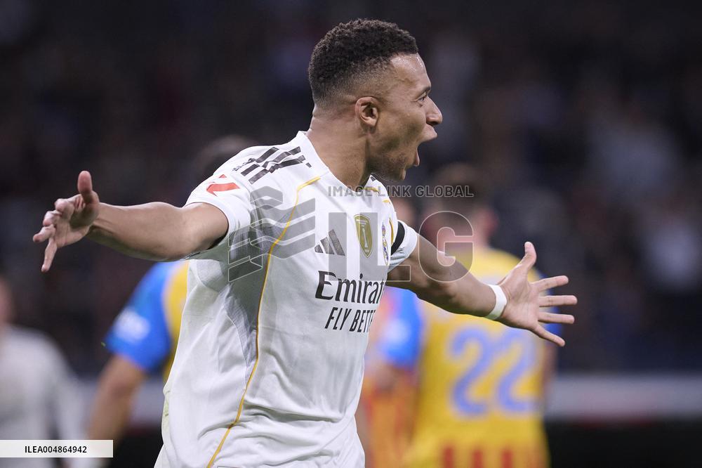 Kylian Mbappe At Real Madrid Cf V Valencia CF- Madrid