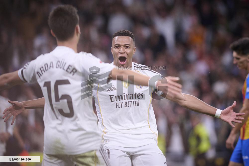 Kylian Mbappe At Real Madrid Cf V Valencia CF- Madrid