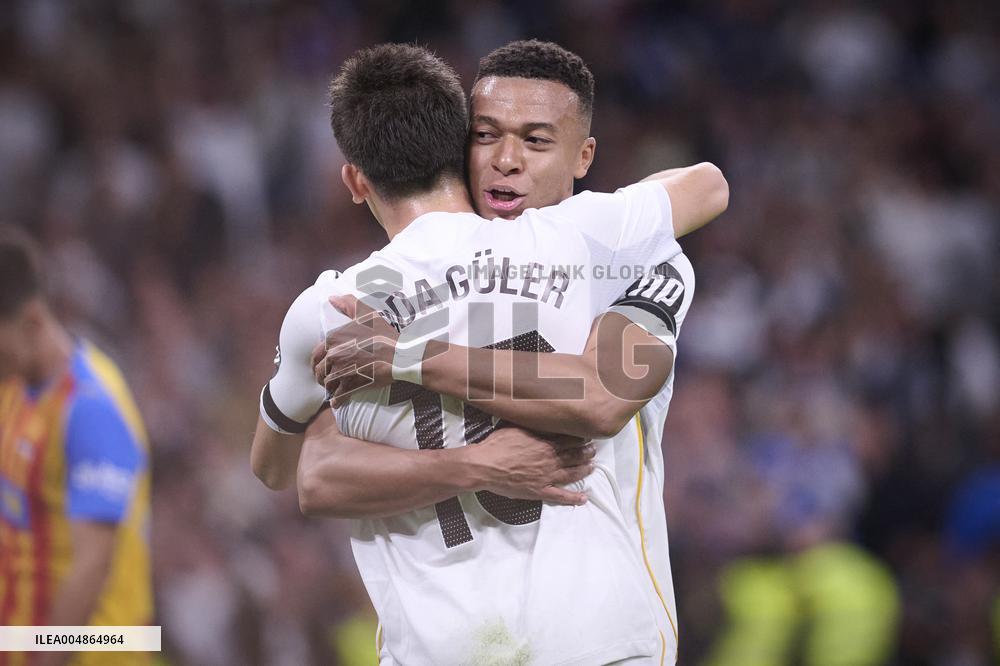 Kylian Mbappe At Real Madrid Cf V Valencia CF- Madrid