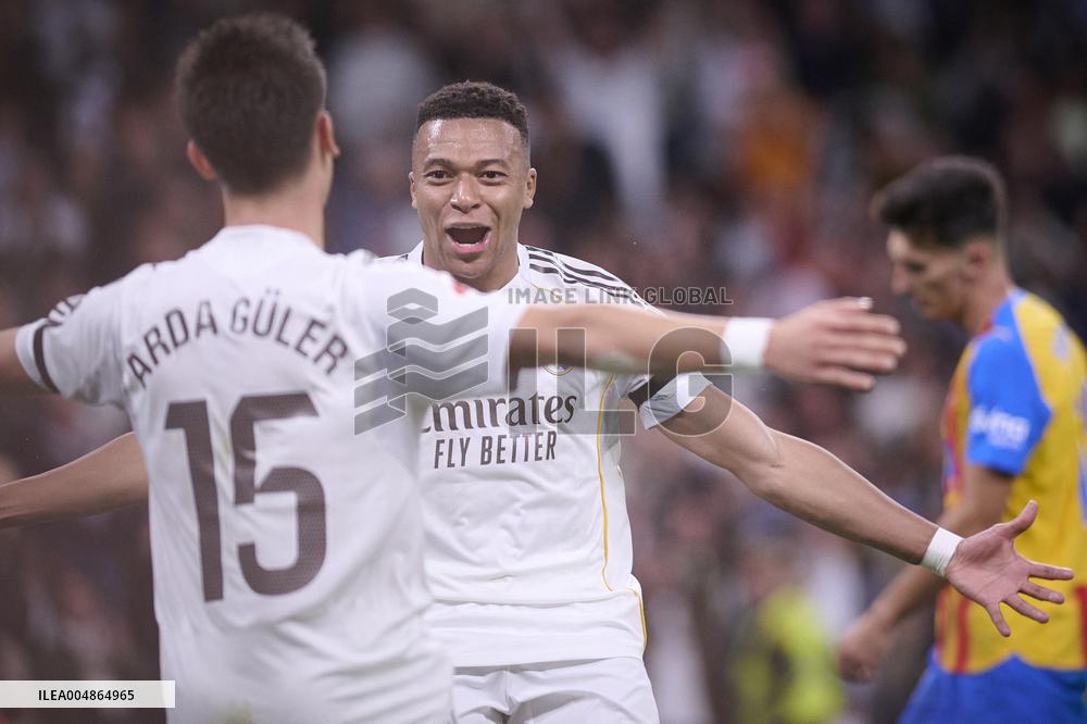Kylian Mbappe At Real Madrid Cf V Valencia CF- Madrid