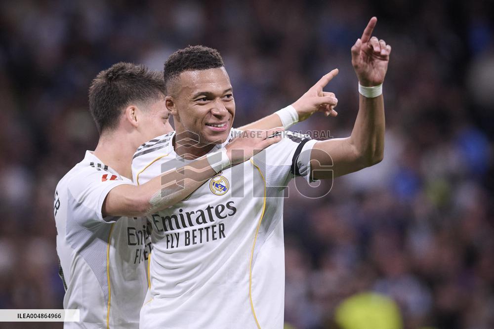 Kylian Mbappe At Real Madrid Cf V Valencia CF- Madrid