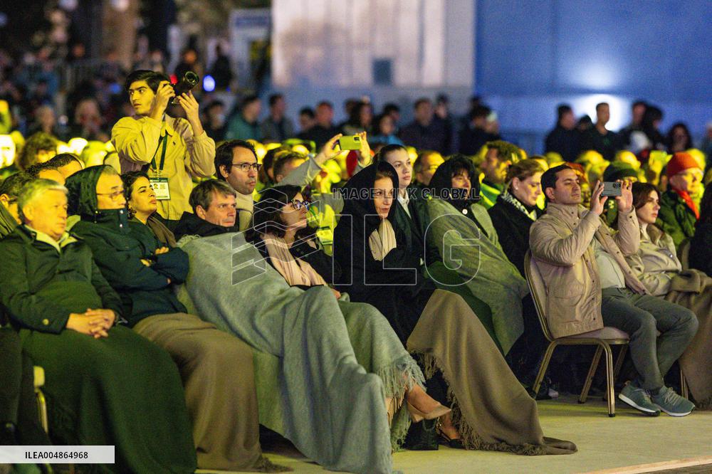 Audrey Azoulay At Jean-Michel Jarre Concert - Samarkand