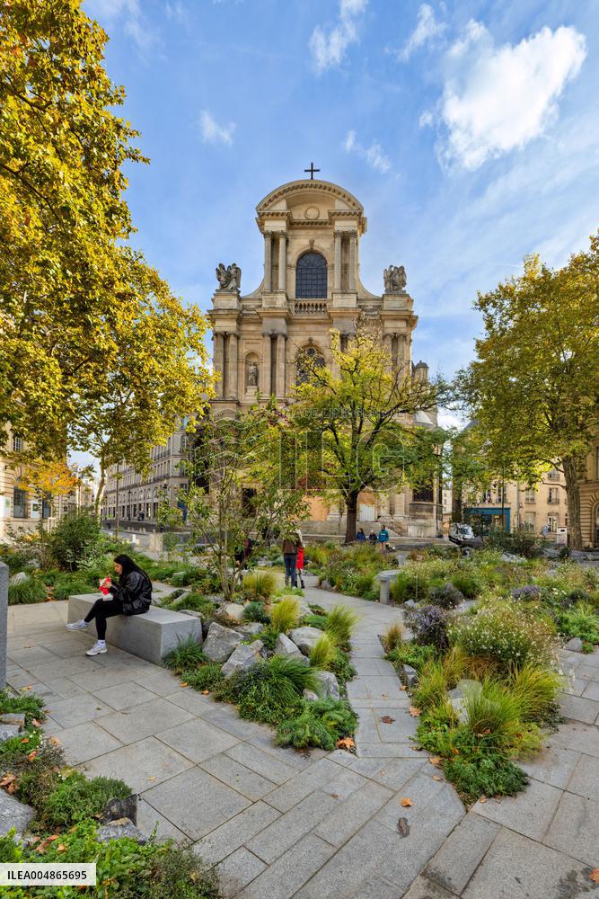 Garden In Tribute To The Victims Of The Paris Attacks - France