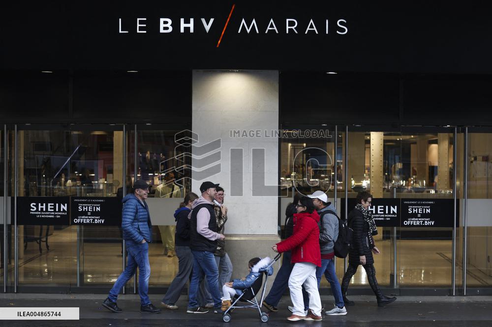 Shein Store Illustration - Paris