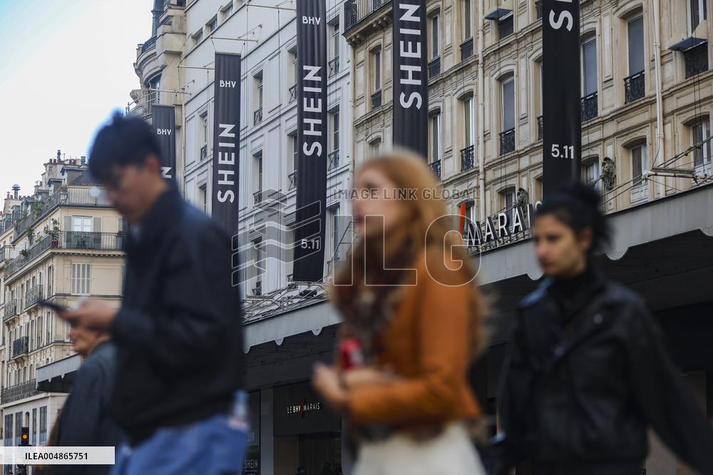 Shein Store Illustration - Paris