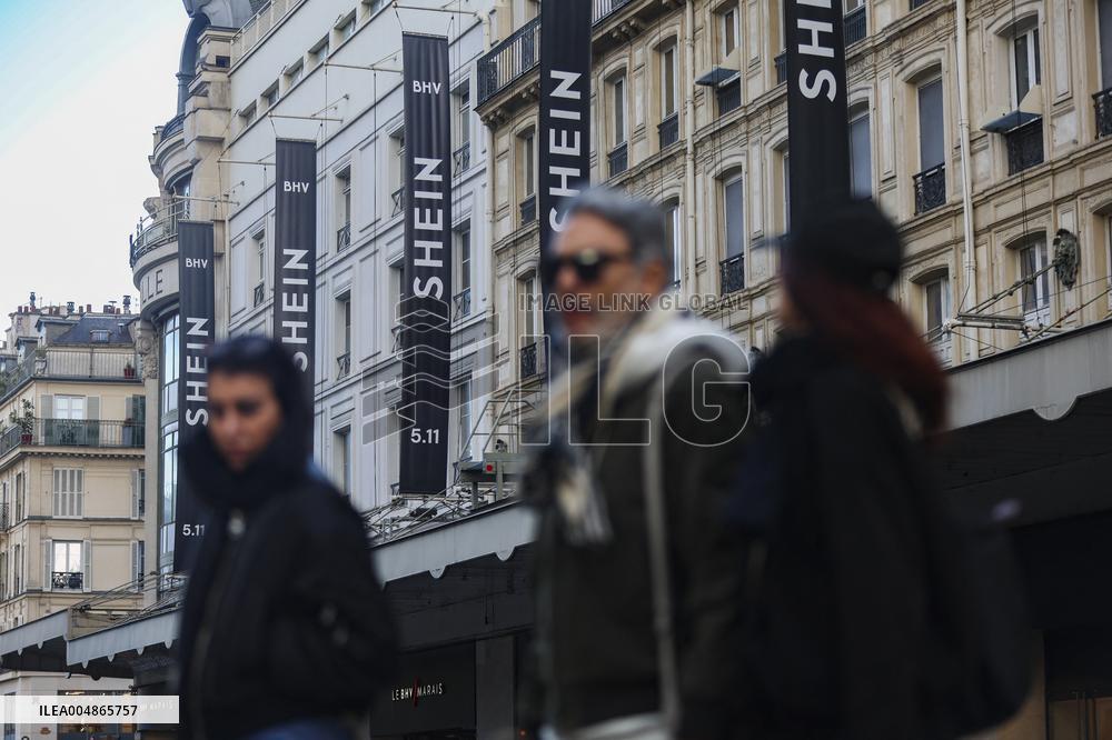 Shein Store Illustration - Paris