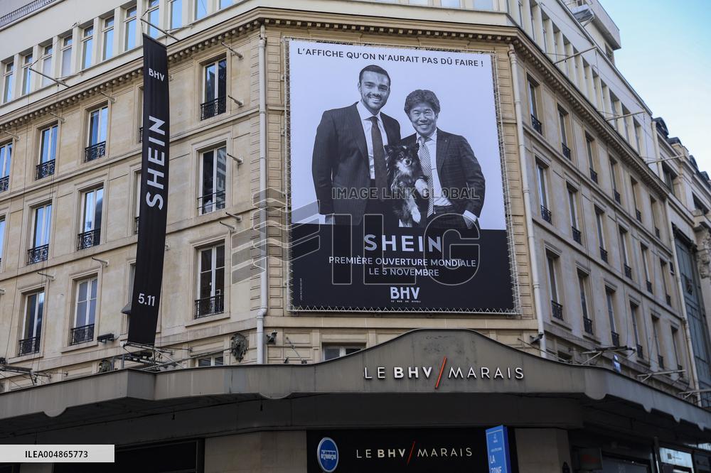 Shein Store Illustration - Paris