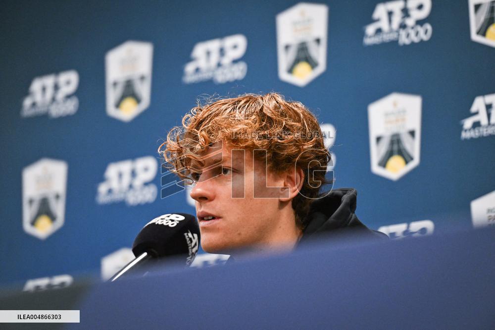 Jannik Sinner presser at the Rolex Paris Masters 2025 in Paris FA