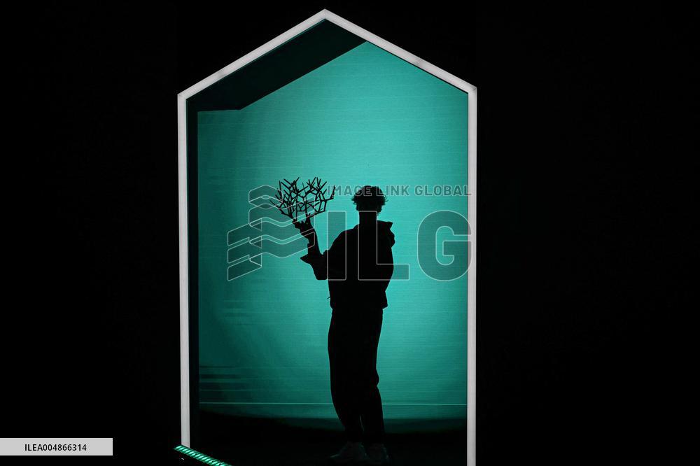 Jannik Sinner poses with Rolex Paris Masters 2025 trophy in Paris FA