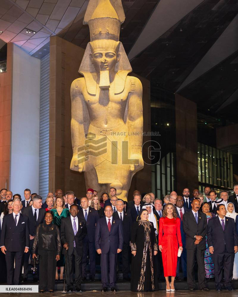 Queen Rania of Jordan Attends Opening of Grand Egyptian Museum - Cairo