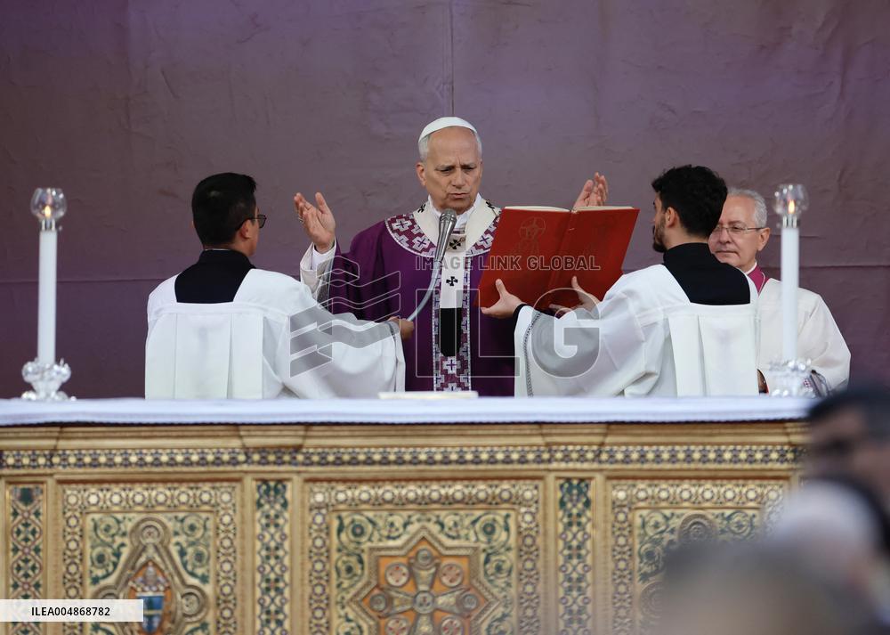 Pope Leone XIV Celebrates Mass at Verano Cemetery - Rome