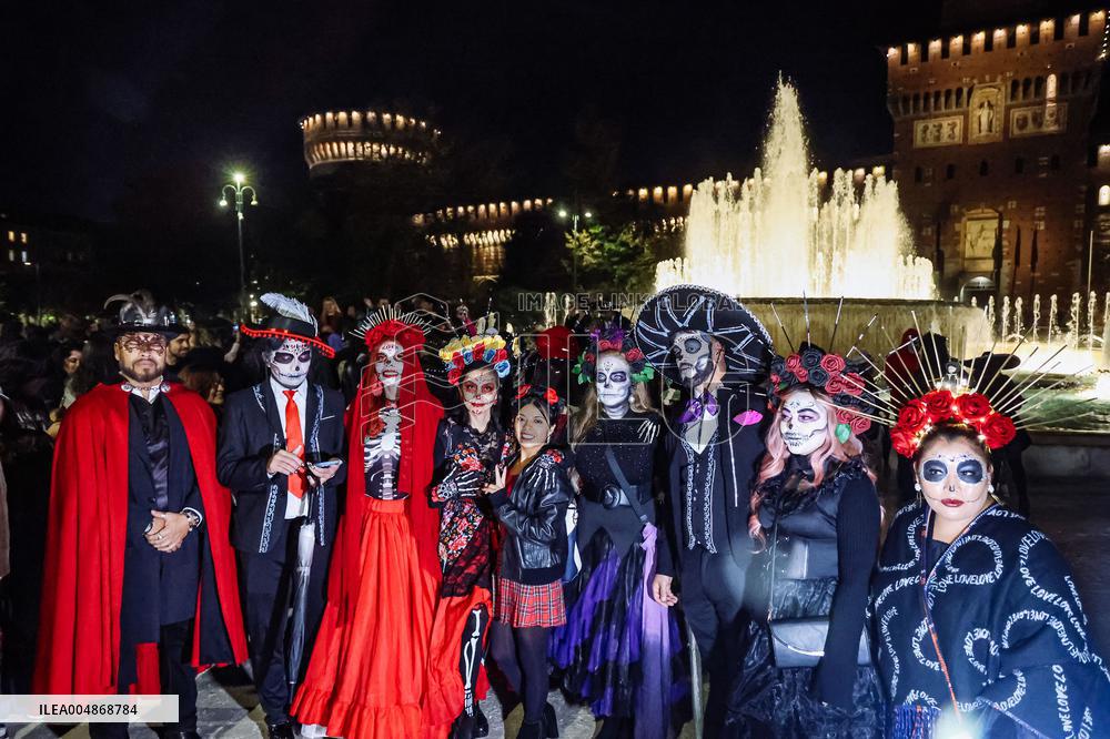 Day of the Dead Parade in Milan