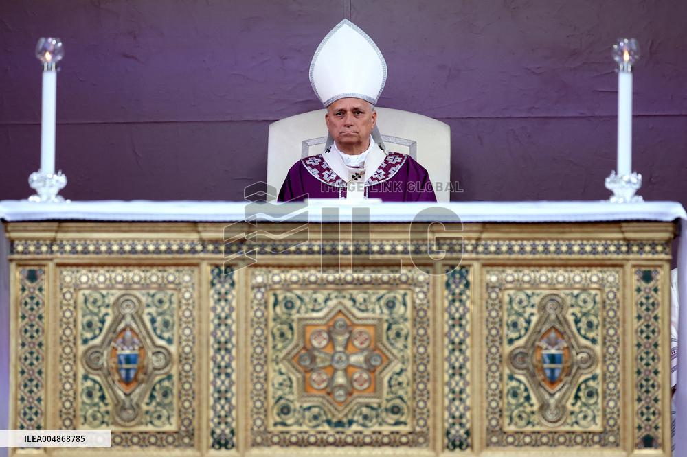 Pope Leone XIV Celebrates Mass at Verano Cemetery - Rome