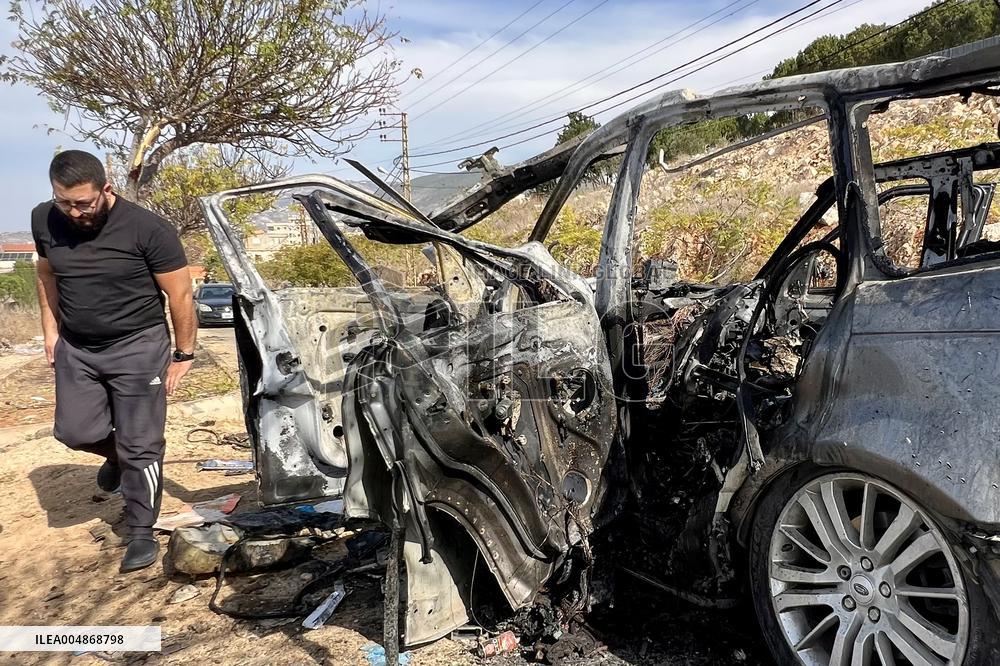 Israeli Attack in Kfar Roummane - Lebanon