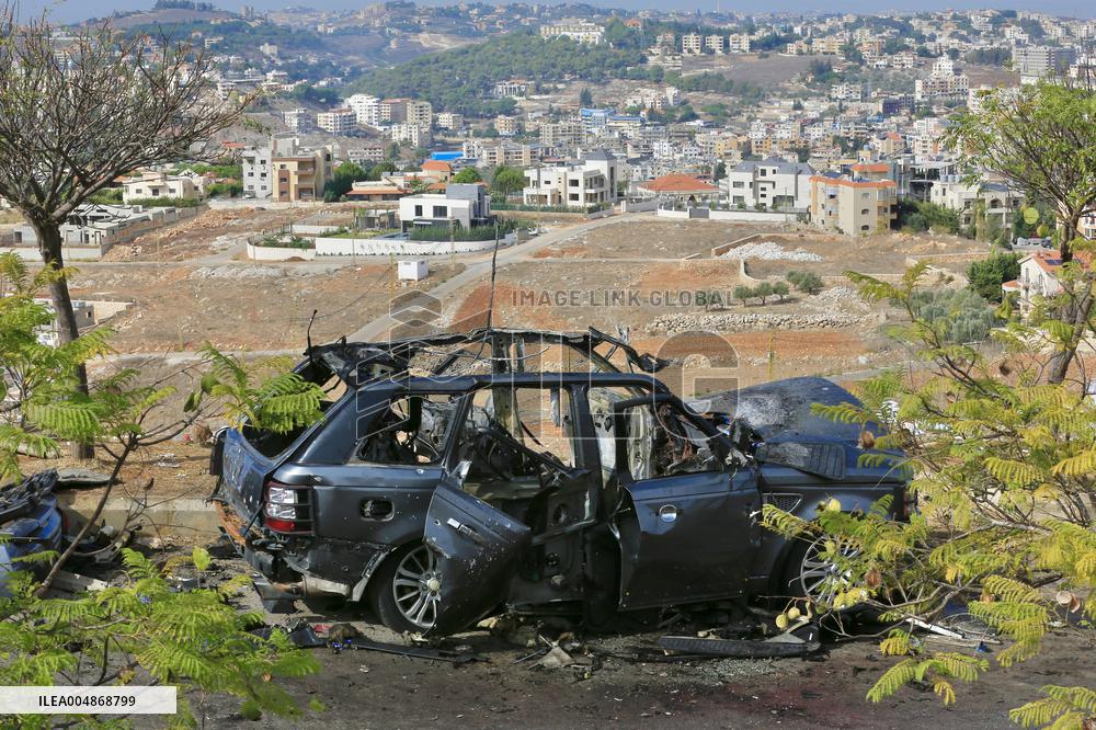 Israeli Attack in Kfar Roummane - Lebanon