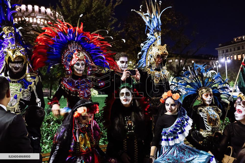 Day of the Dead Parade in Milan