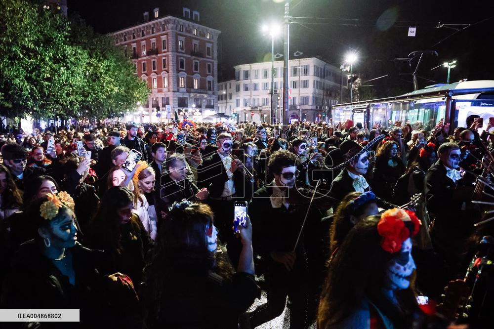 Day of the Dead Parade in Milan