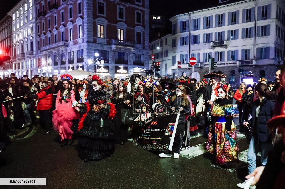 Day of the Dead Parade in Milan