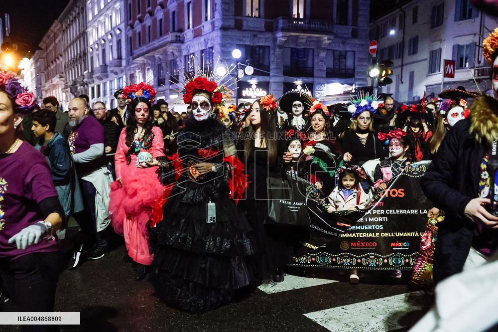 Day of the Dead Parade in Milan