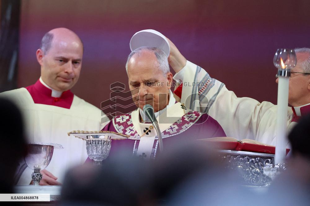 Pope Leone XIV Celebrates Mass at Verano Cemetery - Rome