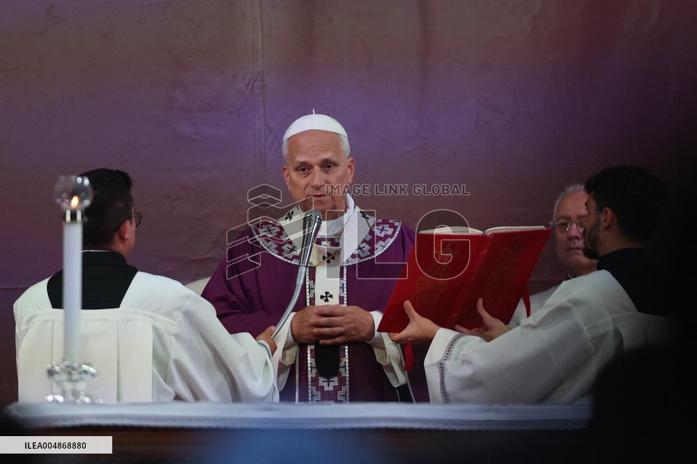 Pope Leone XIV Celebrates Mass at Verano Cemetery - Rome