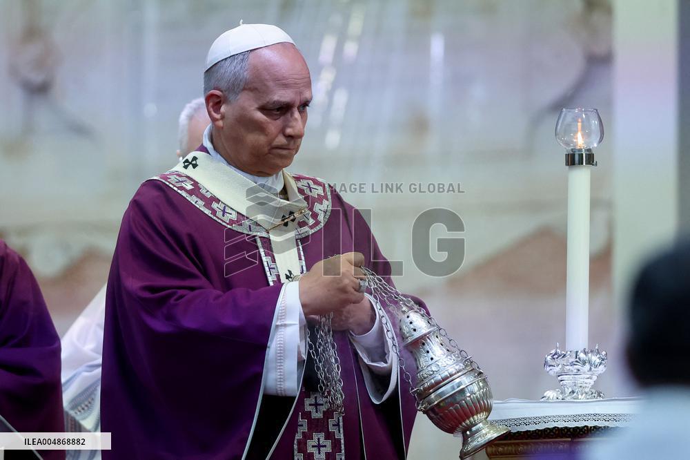 Pope Leone XIV Celebrates Mass at Verano Cemetery - Rome