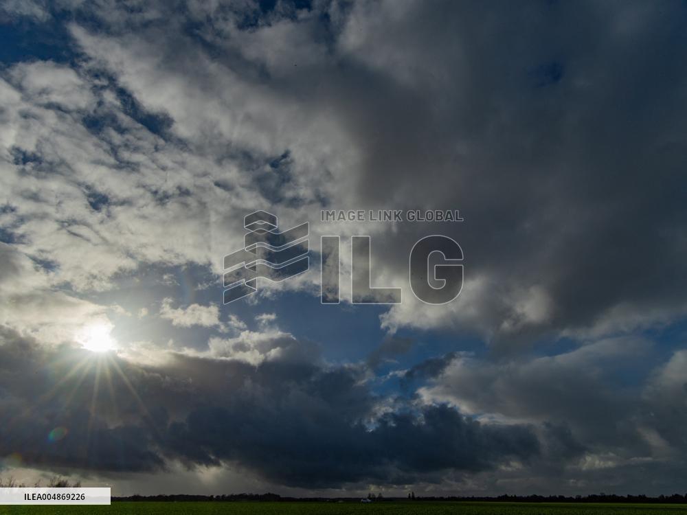 Illustration - Cloudy Weather in Normandy - France