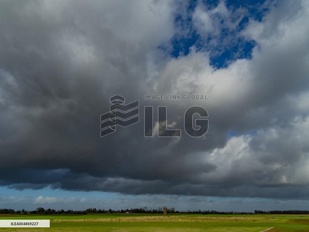 Illustration - Cloudy Weather in Normandy - France