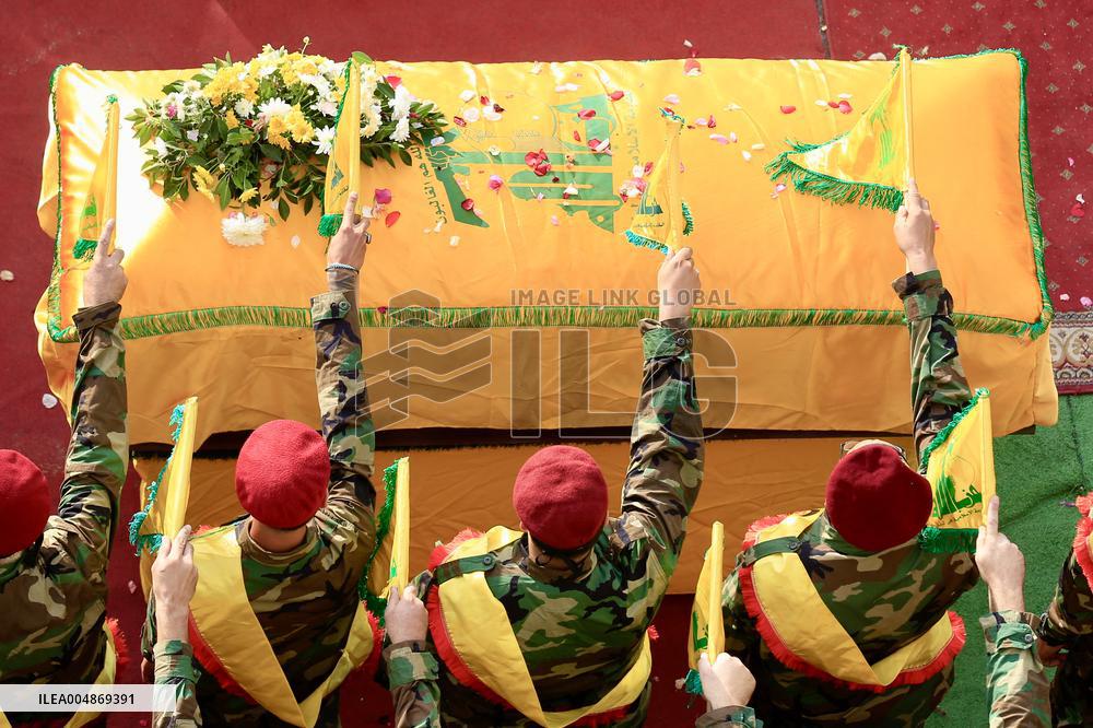 Funeral of The Victims of Israeli Airstrikes - Lebanon