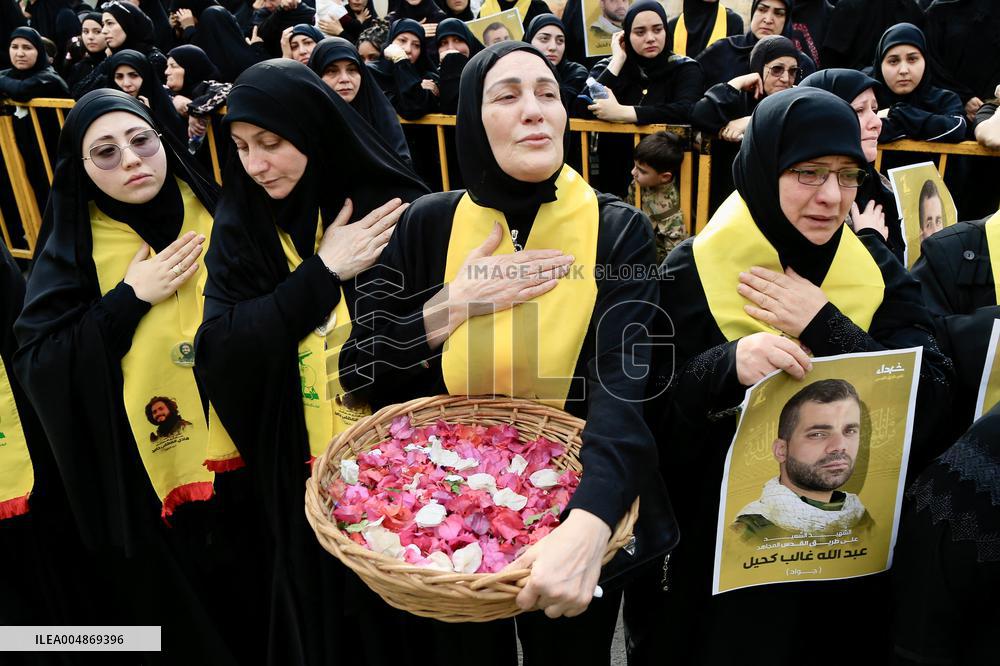 Funeral of The Victims of Israeli Airstrikes - Lebanon