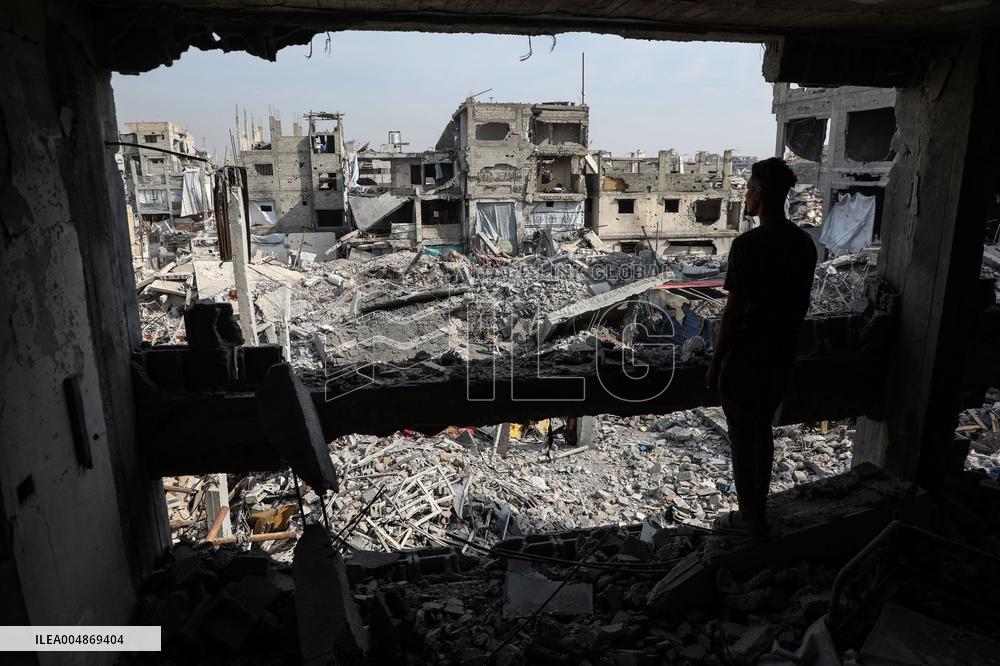 Destroyed Buildings in The Jabalia Refugee Camp - Gaza