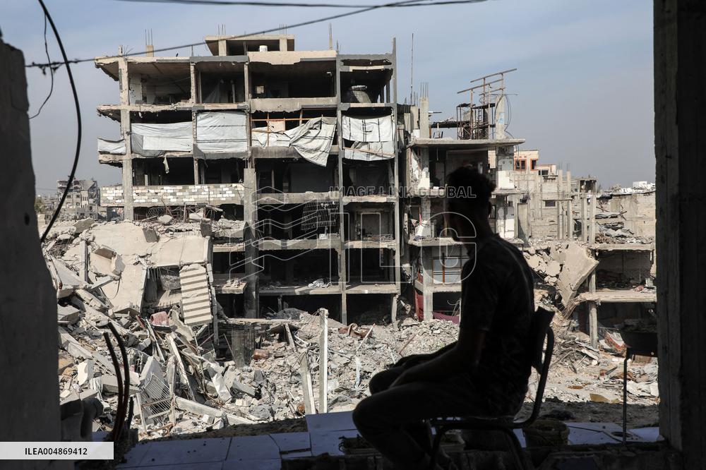 Destroyed Buildings in The Jabalia Refugee Camp - Gaza