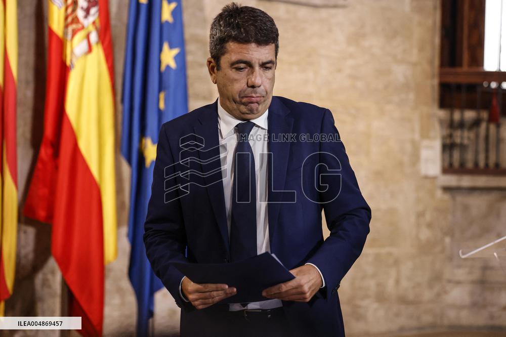 President of Valencia Resigns After 2024 Floods - Valencia