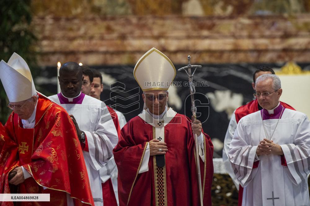 Pope Leo XIV Presides Over A Mass In Suffrage For The Late Pope Francis - Vatican