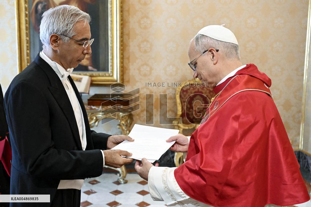 Pope Leo XIV Receives In Private Audience The Letters Of Credence Of Ambassador of Lebanon - Vatican