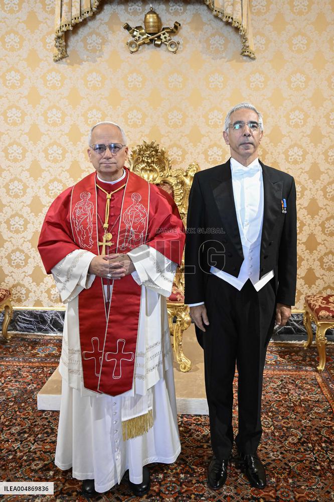 Pope Leo XIV Receives In Private Audience The Letters Of Credence Of Ambassador of Lebanon - Vatican